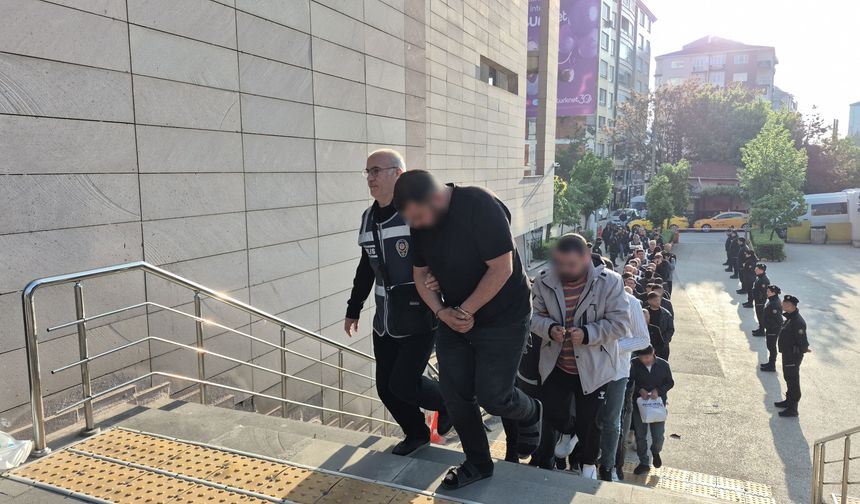 8,7 Milyarlık operasyonun şüphelileri adliyeye sevk edildi
