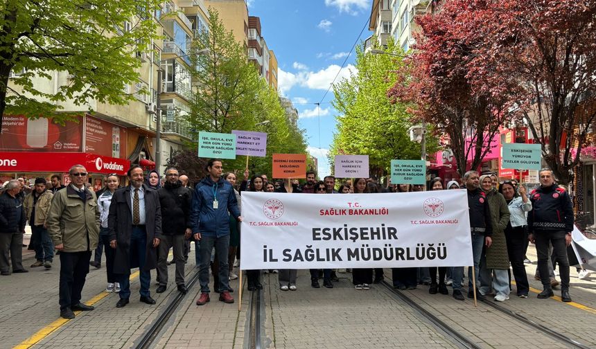 Eskişehir’de sağlık için yürüdüler