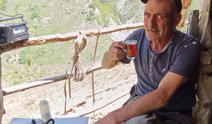 40 yıldır dağda tek başına yaşıyor