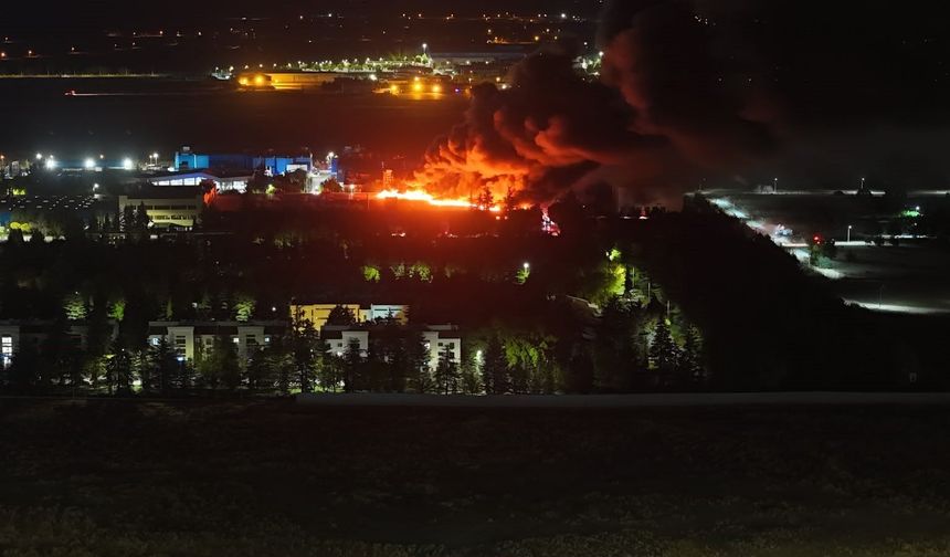 TEI'de korkutan yangın!