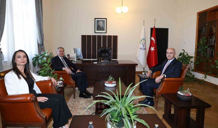 TBMM Başkanı Kurtulmuş, DEM Parti Grubu'nu ziyaret etti