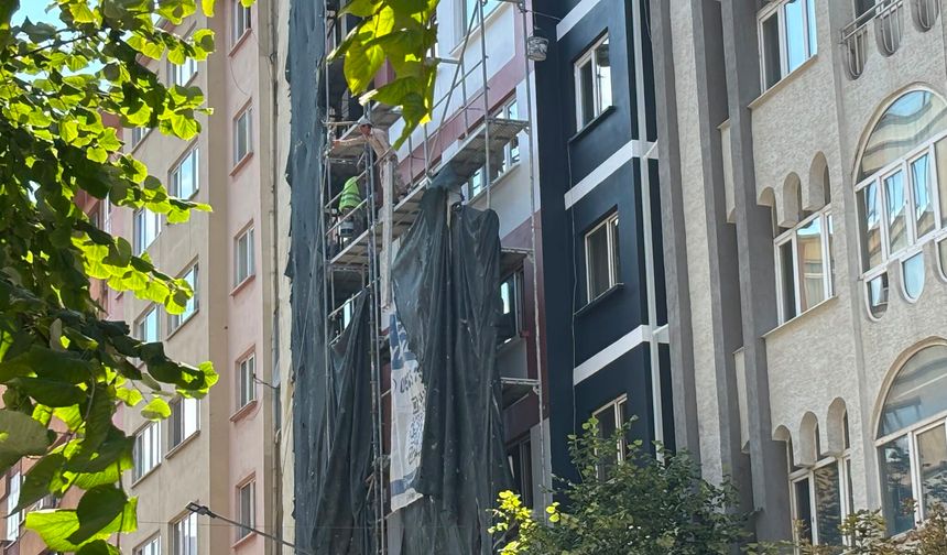 İskelede tehlikeli çalışma dikkat çekti