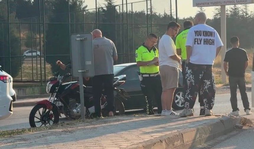 Eskişehir’de motosiklet kazası: Sürücü yaralandı