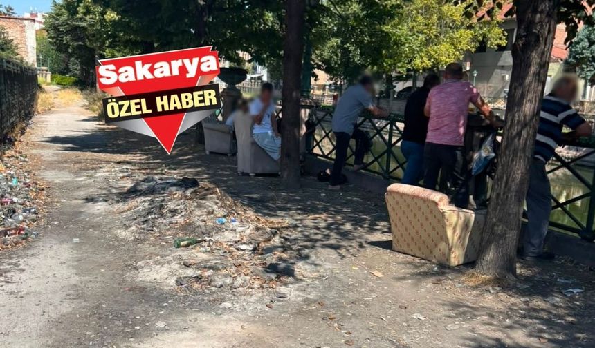 Eskişehir'in o yeri adeta " açık hava meyhanesine" döndü!