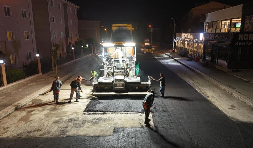 Eskişehir’de şehir uyurken ekipler çalıştı