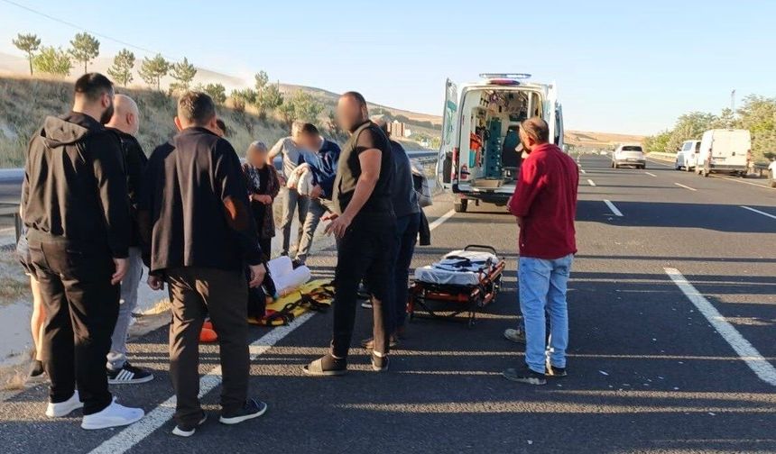 Sivrihisar’da otomobil yan yattı: 1 kişi yaralandı!