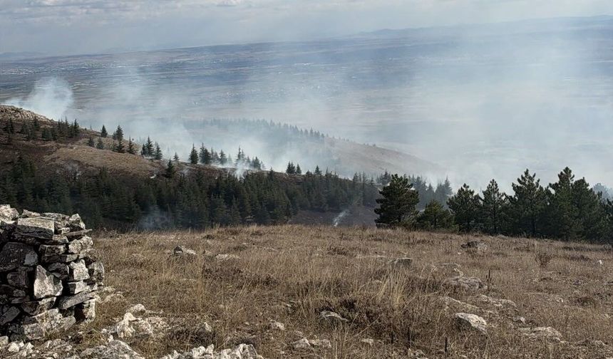 Eskişehir’de ekipleri harekete geçiren yangın