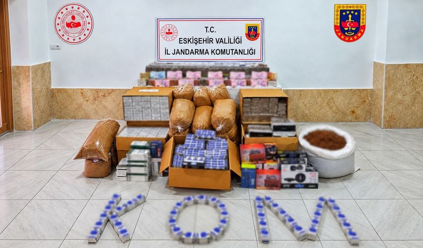 Eskişehir'de kaçakçılık operasyonu...