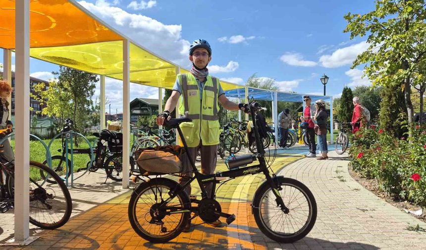 'Görünür ol güvende ol' sloganıyla pedallara bastılar