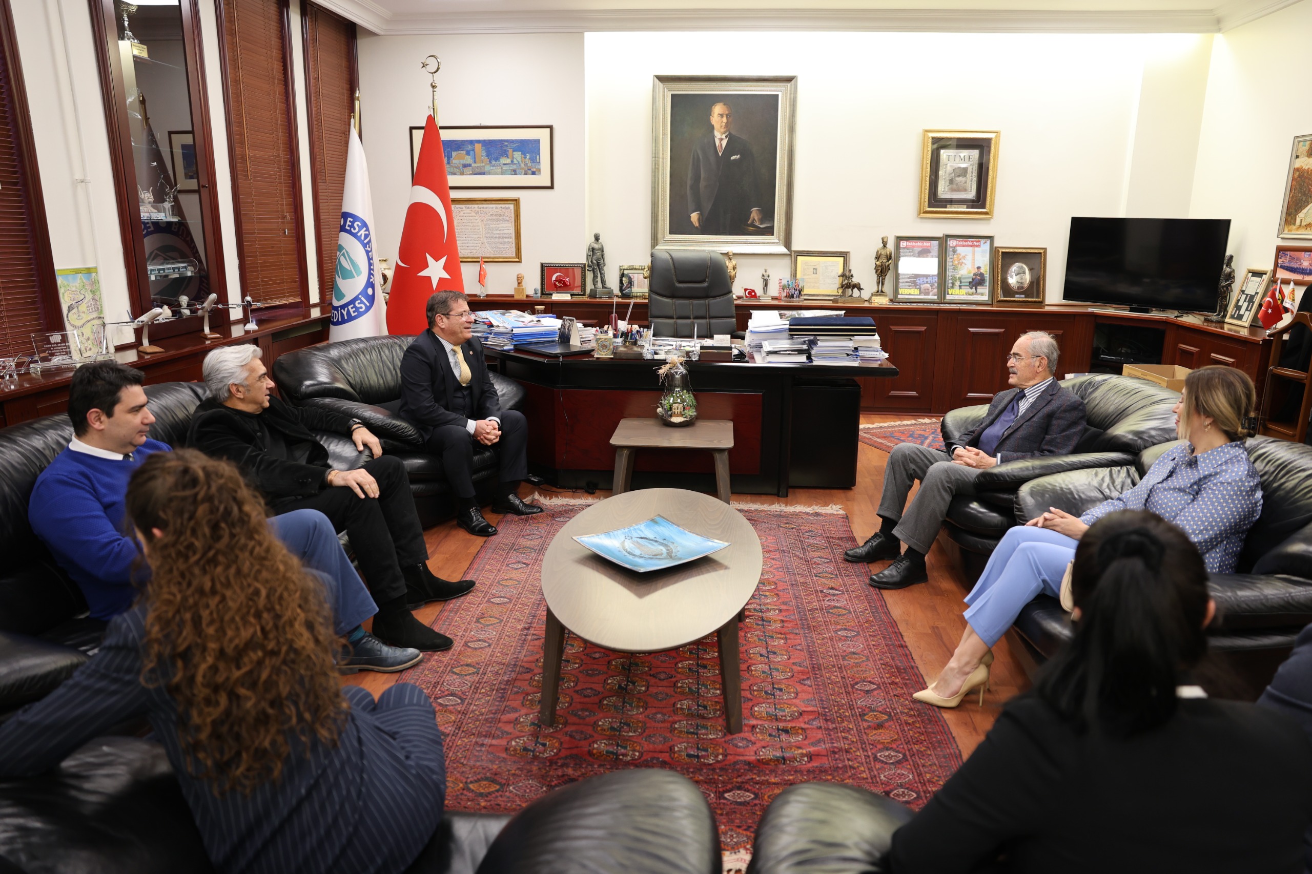 Esi̇ad Başkani Işik’tan Büyükerşen’e Zi̇yaret (2)