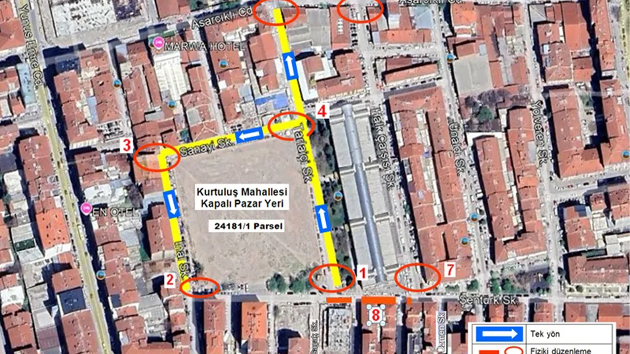 Kurtulus Pazar Yeri Yol Duzenlemesi