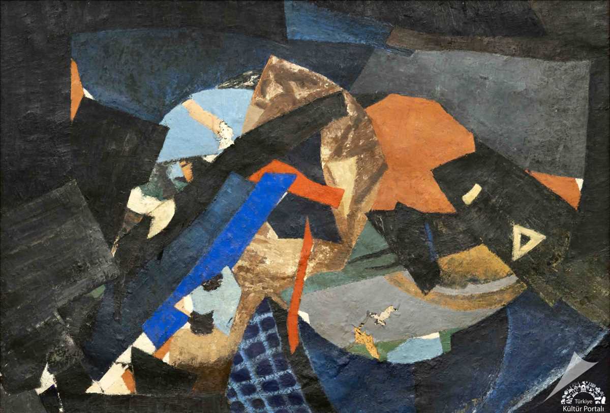 R 0212 Şeref Bigalı Soyut Komposizyon 2 Kopya