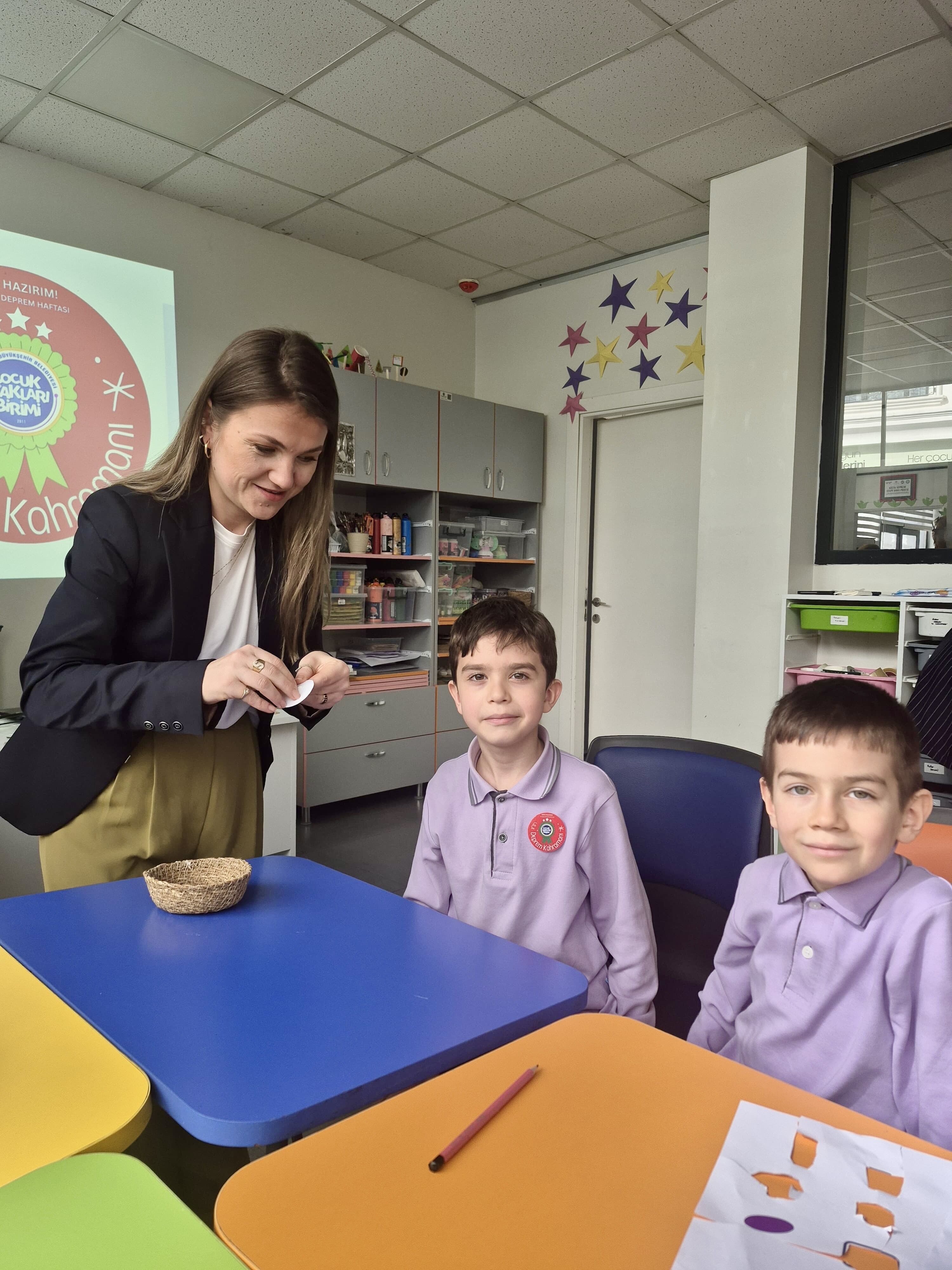 Çocuk Haklari Bi̇ri̇mi̇’nde Deprem Farkindalik Atölyesi̇ (2)