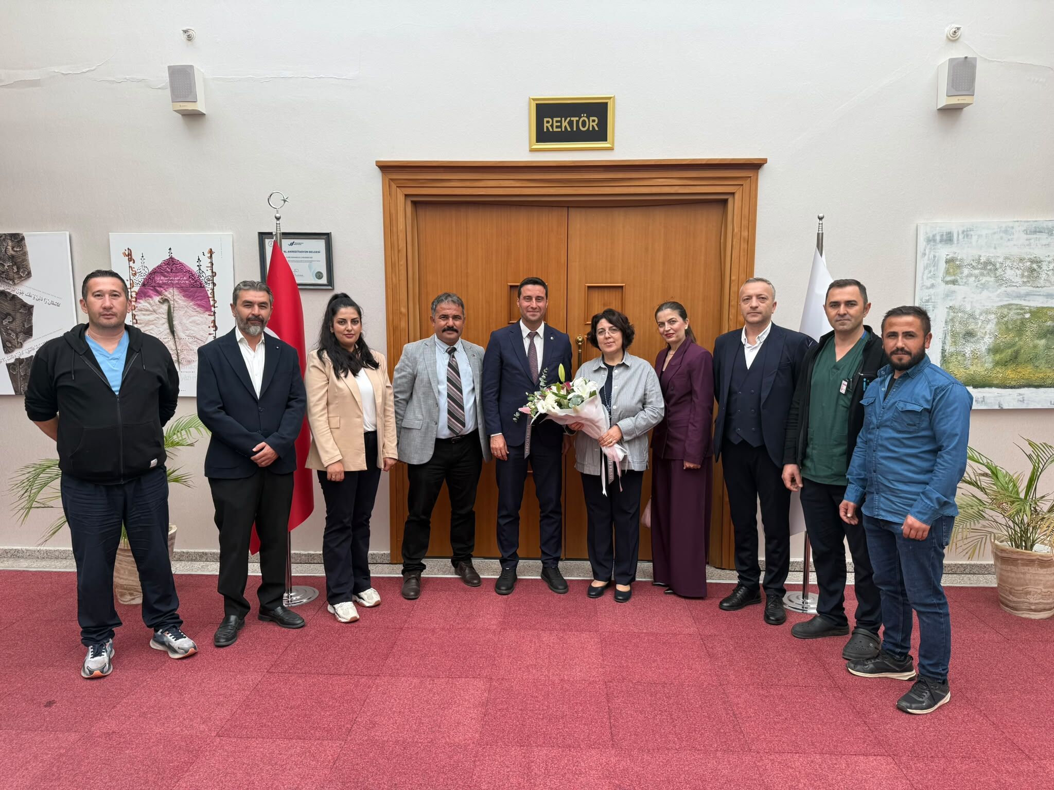 Gümüşsoy'a hayırlı olsun ziyareti